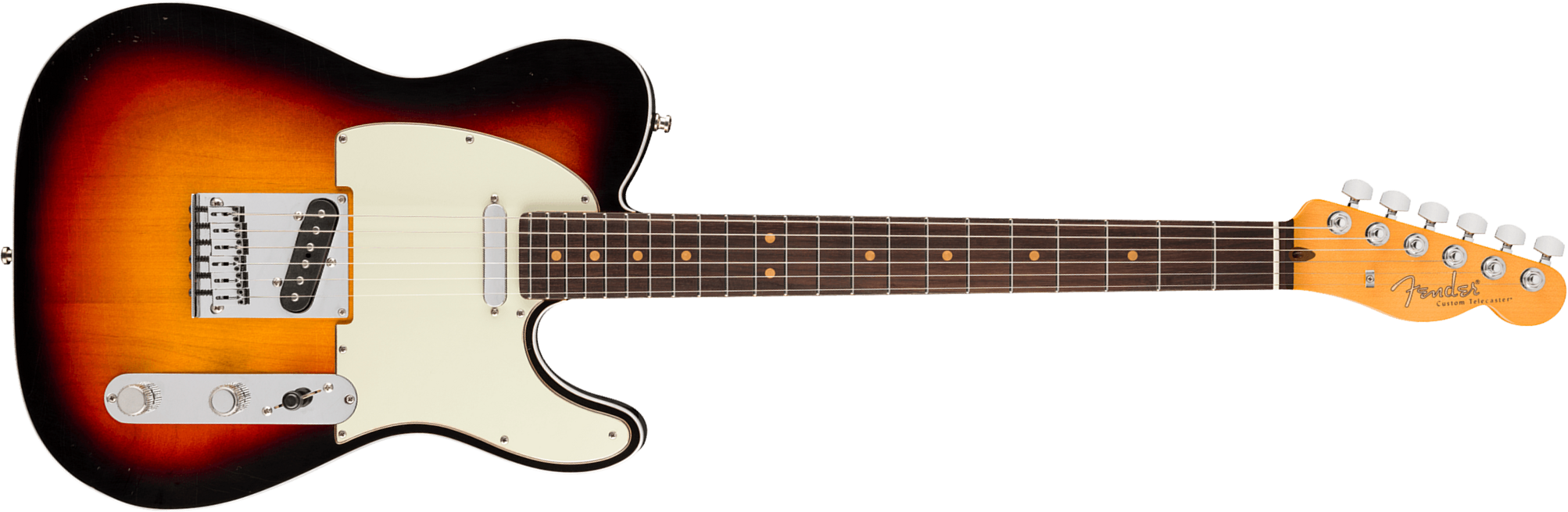 Fender Tele 60s Custom American Ultra Luxe Vintage Usa 2s Ht Rw - 3-color Sunburst - Tel shape electric guitar - Main picture