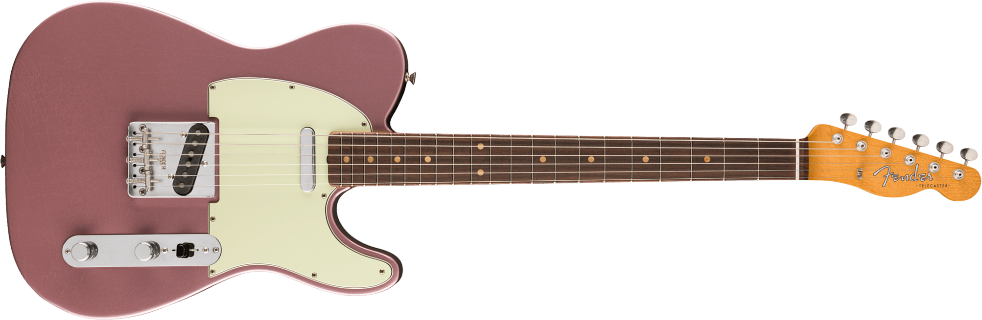 Fender Tele 60s Road Worn Vintera 2 Ltd Mex 2s Ht Rw - Burgundy Mist Metallic - Tel shape electric guitar - Main picture