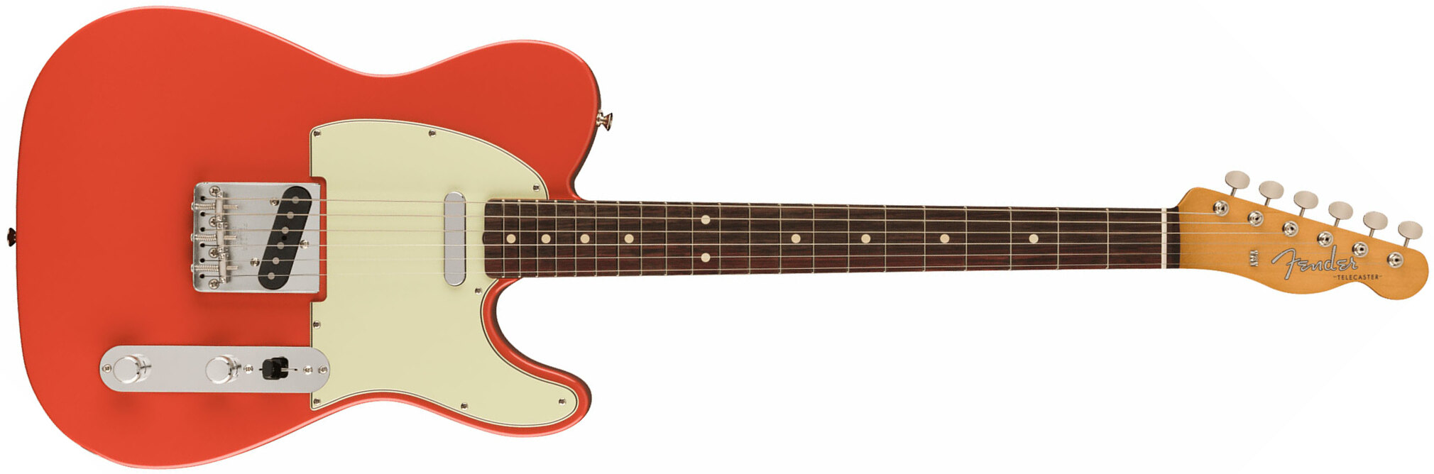 Fender Tele 60s Vintera 2 Mex 2s Ht Rw - Fiesta Red - Tel shape electric guitar - Main picture