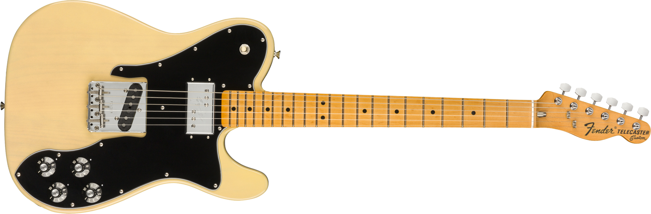 Fender Tele 70s Custom American Original Usa Sh Mn - Vintage Blonde - Tel shape electric guitar - Main picture
