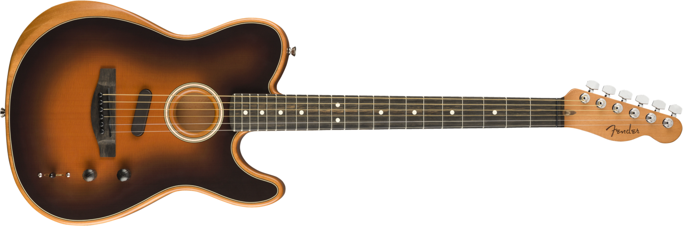 Fender Tele American Acoustasonic Usa Eb - Sunburst - Acoustic guitar & electro - Main picture