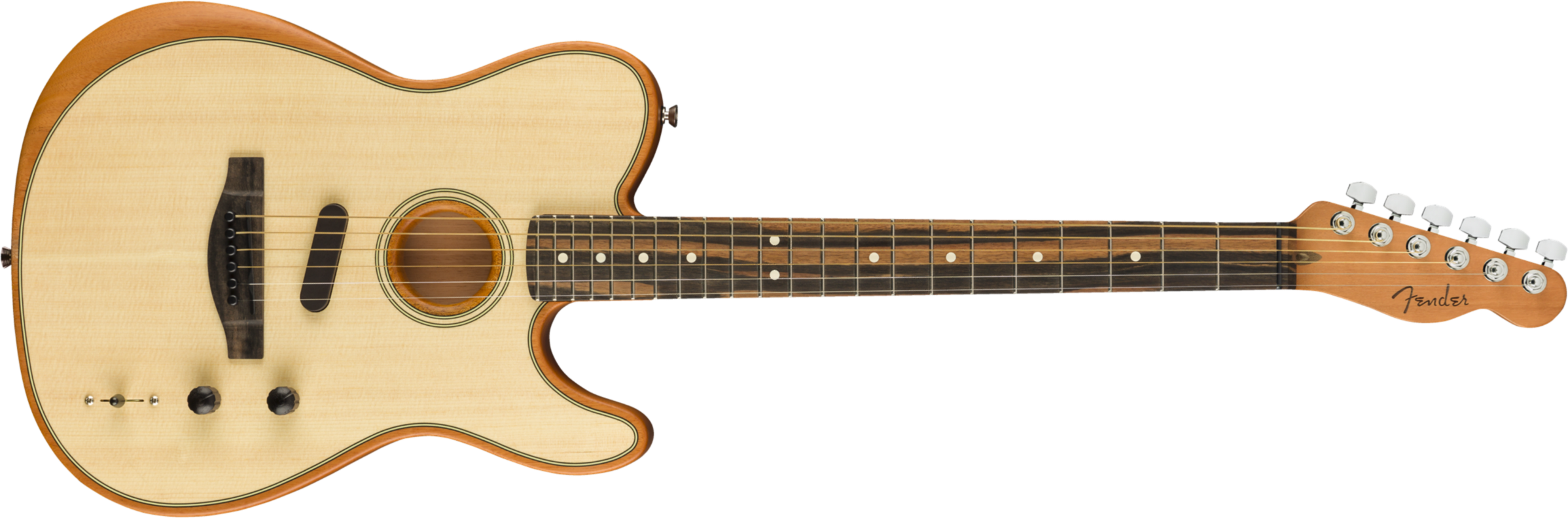 Fender Tele American Acoustasonic Usa Eb - Natural - Acoustic guitar & electro - Main picture