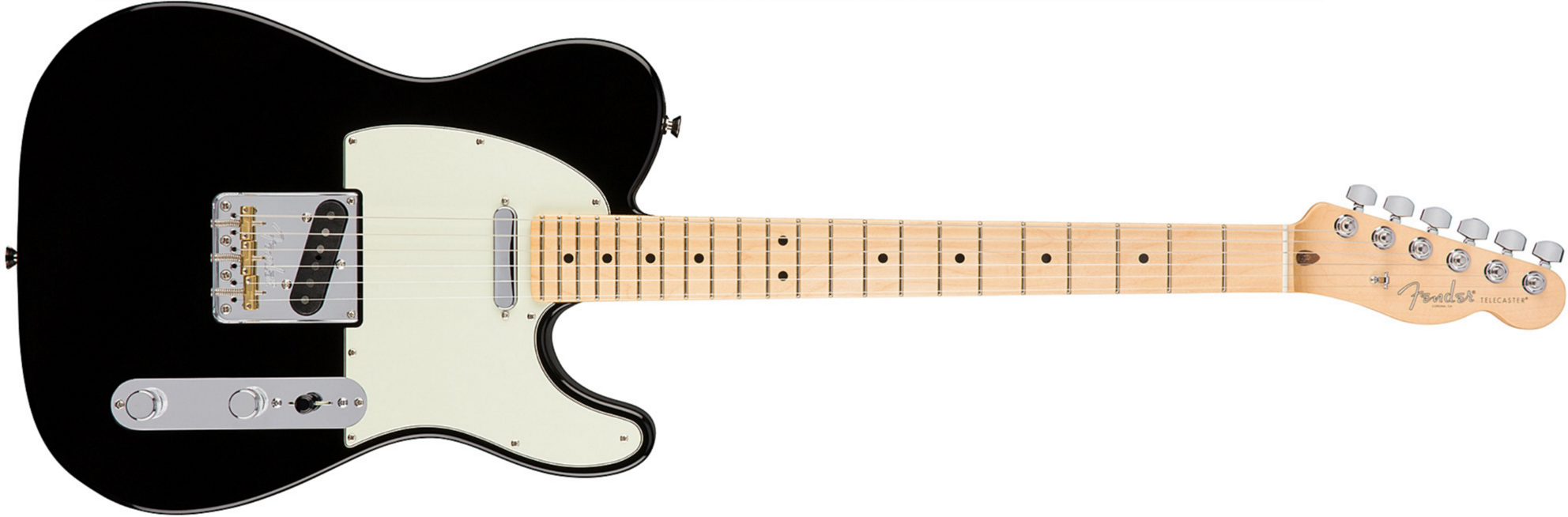 Fender Tele American Professional 2s Usa Mn - Black - Tel shape electric guitar - Main picture