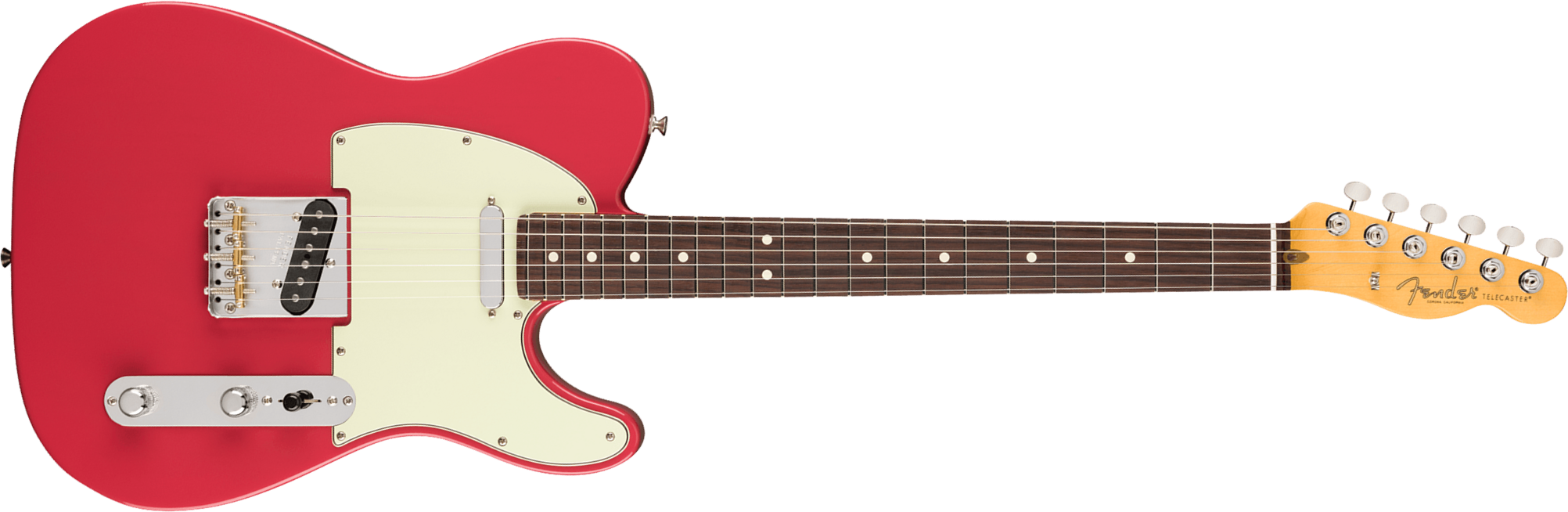 Fender Tele American Professional Classic Usa 2s Ht Rw - Faded Dakota Red - Tel shape electric guitar - Main picture