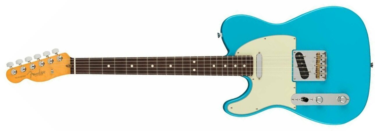 Fender Tele American Professional Ii Lh Gaucher Usa Rw - Miami Blue - Left-handed electric guitar - Main picture