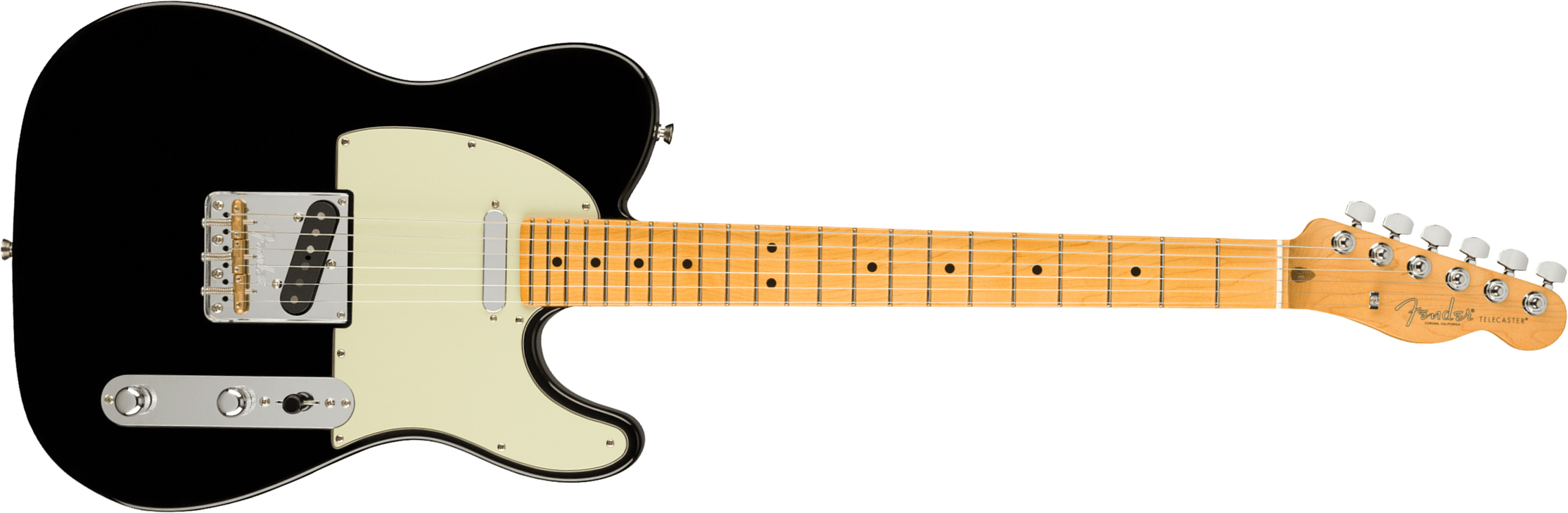 Fender Tele American Professional Ii Usa Mn - Black - Tel shape electric guitar - Main picture