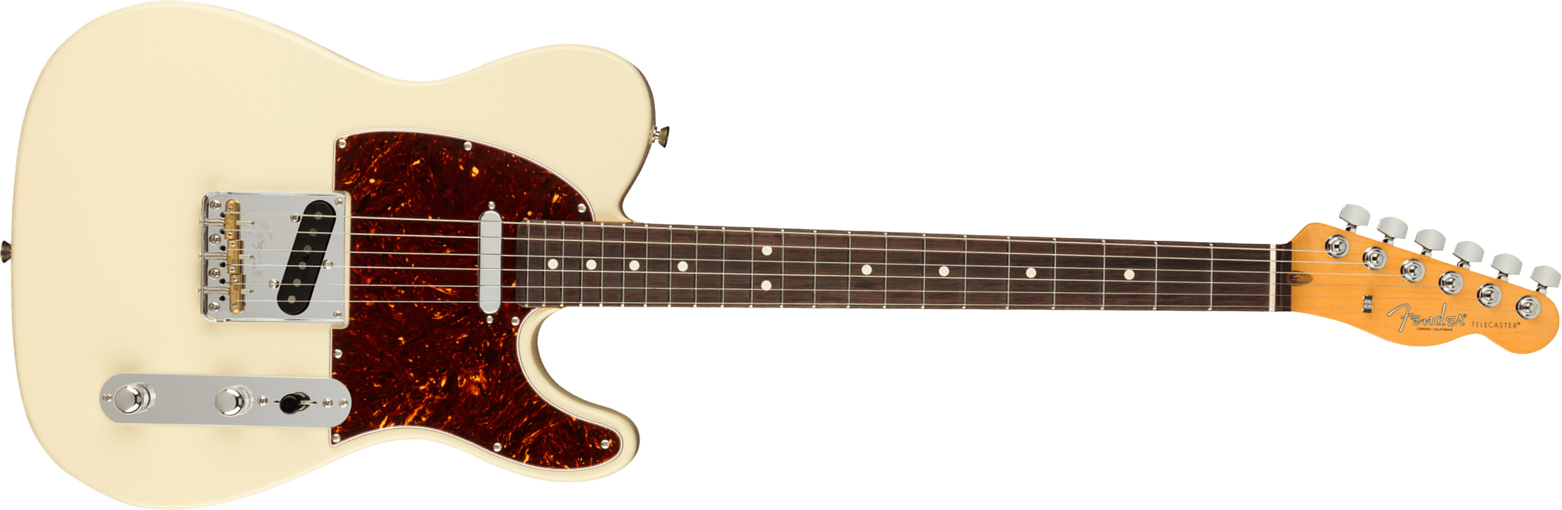 Fender Tele American Professional Ii Usa Rw - Olympic White - Tel shape electric guitar - Main picture