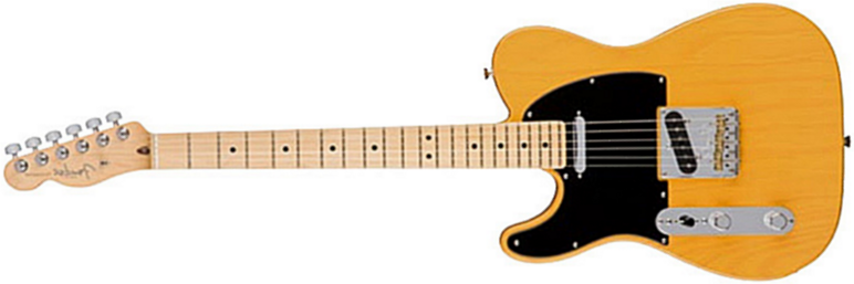 Fender Tele American Professional Lh Usa Gaucher 2s Mn - Butterscotch Blonde - Left-handed electric guitar - Main picture