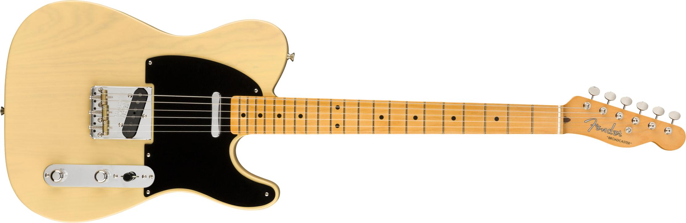 Fender Tele Broadcaster 70th Anniversary Usa Mn - Blackguard Blonde - Tel shape electric guitar - Main picture