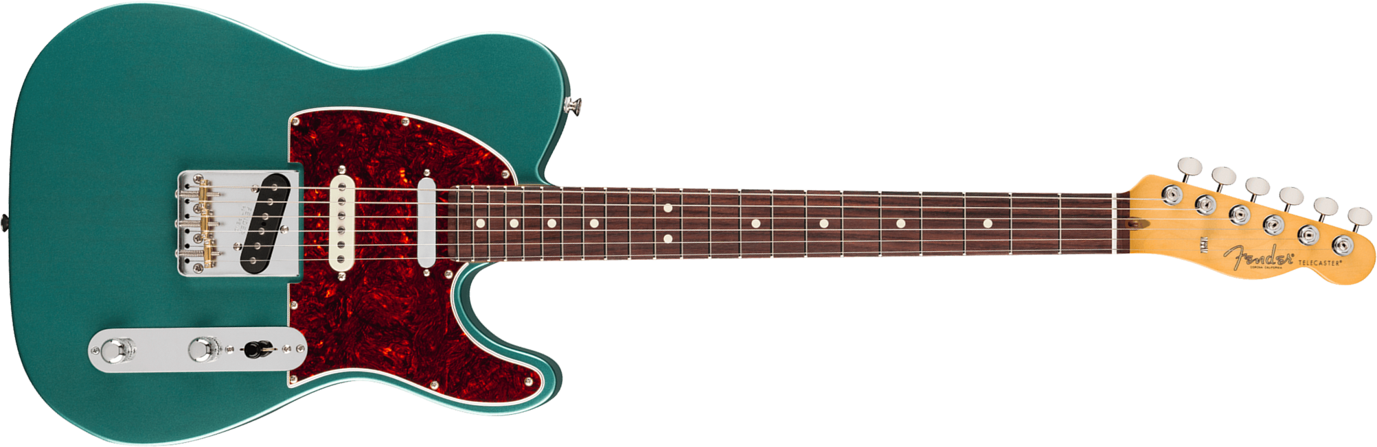 Fender Tele Classic Hotshot American Pro Usa 3s Ht Rw - Faded Sherwood Green Metallic - Tel shape electric guitar - Main picture