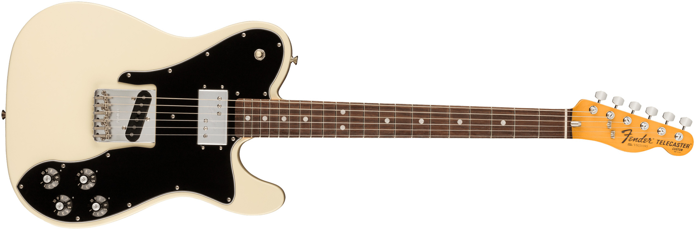 Fender American Vintage II 1977 Telecaster Custom USA RW olympic white Tel shape electric guitar