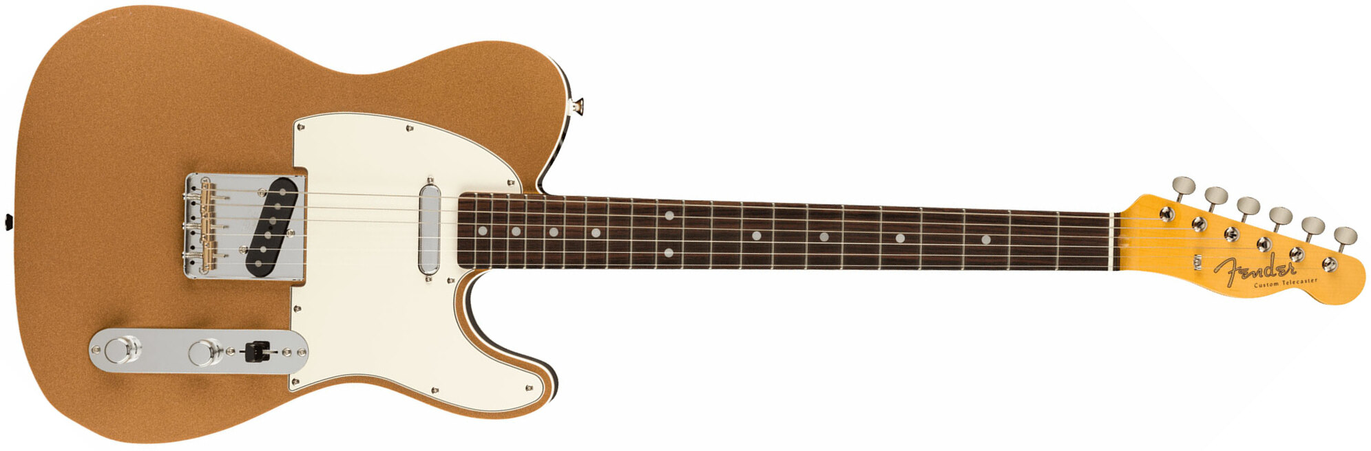 Fender Tele Custom '60s Jv Modified Jap 2s Ht Rw - Firemist Gold - Tel shape electric guitar - Main picture
