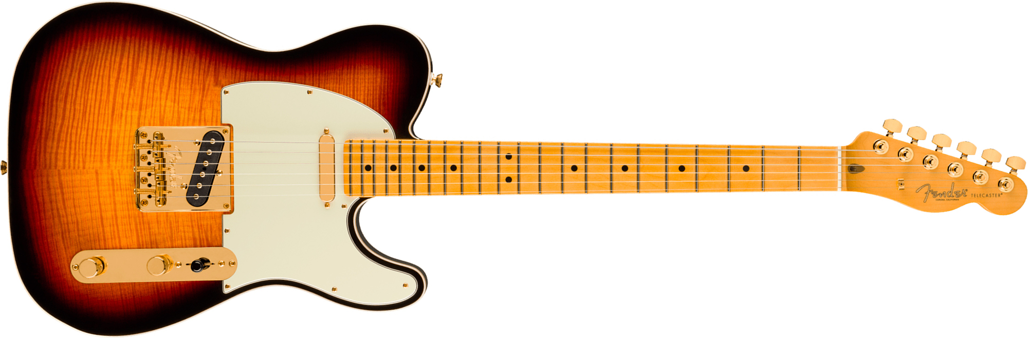Fender Tele Custom American Pro Ii 75th Ann. Usa 2s Ht Mn - 2-color Sunburst - Tel shape electric guitar - Main picture