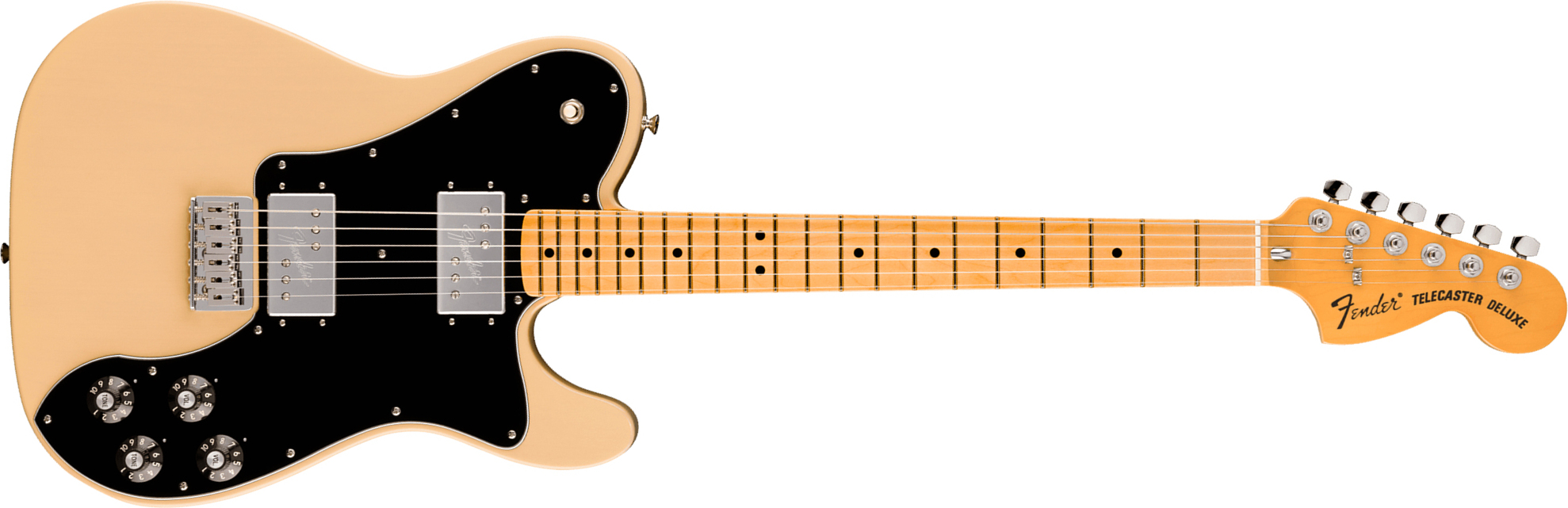 Fender Tele Deluxe 1975 American Vintage Ii Usa 2h Ht Mn - Vintage Blonde - Tel shape electric guitar - Main picture
