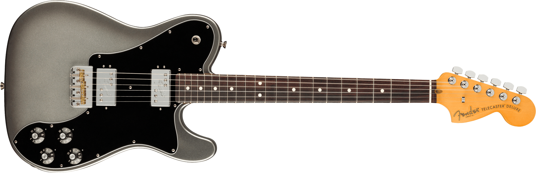 Fender Tele Deluxe American Professional Ii Usa Rw - Mercury - Tel shape electric guitar - Main picture