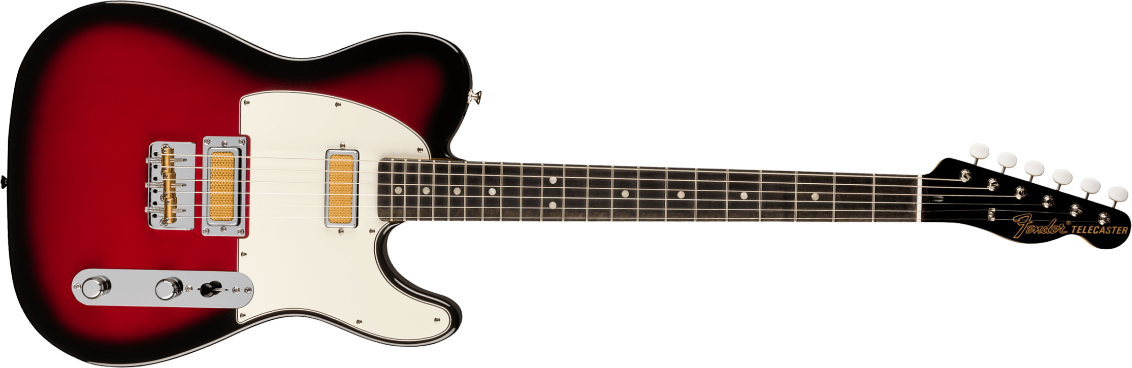 Fender Tele Gold Foil Ltd Mex 2mh Ht Eb - Candy Apple Burst - Tel shape electric guitar - Main picture