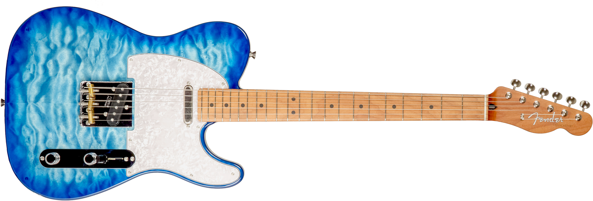 Fender Tele Hybrid Ii Jap 2s Ht Mn - Aqua Blue - Tel shape electric guitar - Main picture