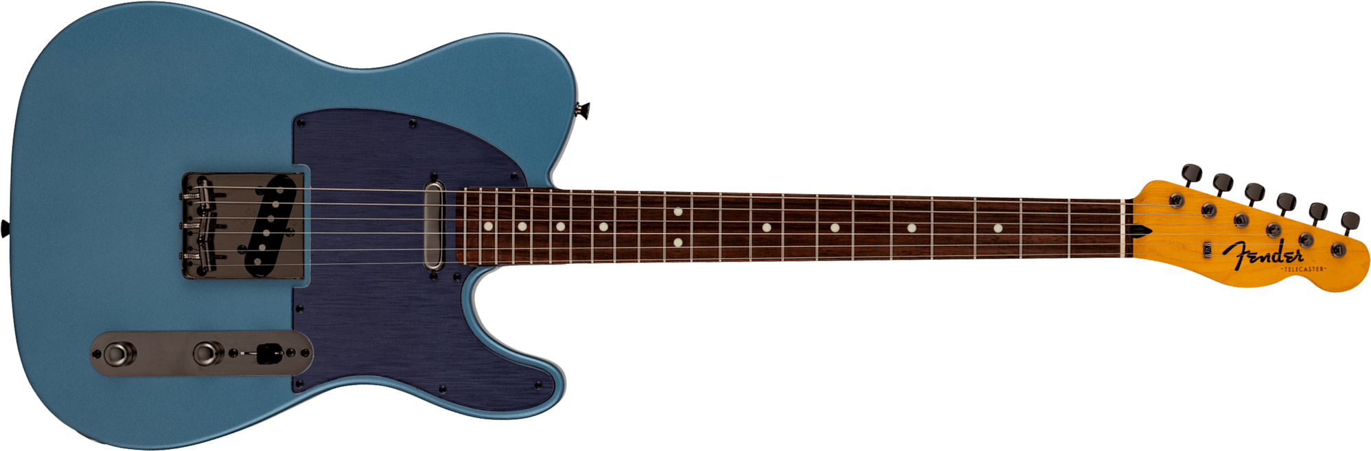 Fender Tele Hybrid Ii Mij Ltd Jap 2s Ht Mn - Matte Aero Blue Satin Metallic - Tel shape electric guitar - Main picture
