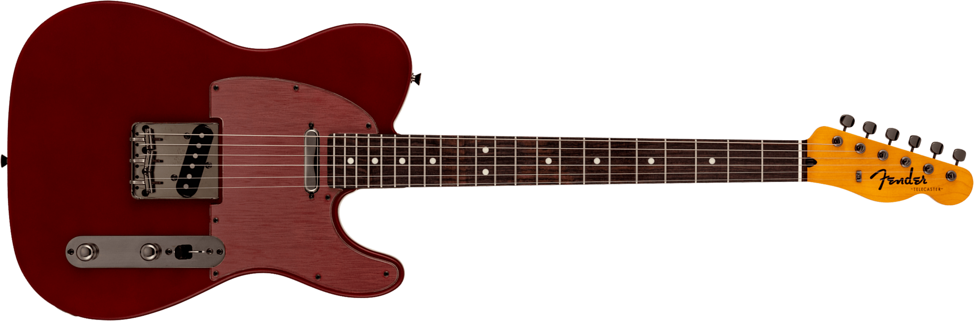 Fender Tele Hybrid Ii Mij Ltd Jap 2s Ht Rw - Matte Inferno Red - Tel shape electric guitar - Main picture