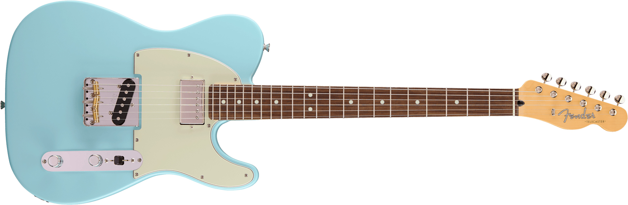 Fender Tele Hybrid Ii Mij Ltd Jap Sh Ht Rw - Daphne Blue - Tel shape electric guitar - Main picture