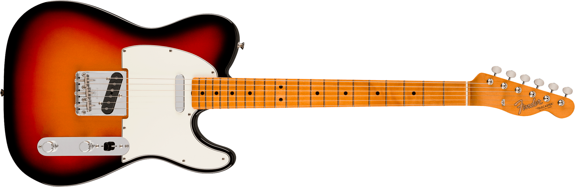 Fender Tele Mid 60s Vintera 3 Mex 2s Ht Mn - 3-color Sunburst - Tel shape electric guitar - Main picture