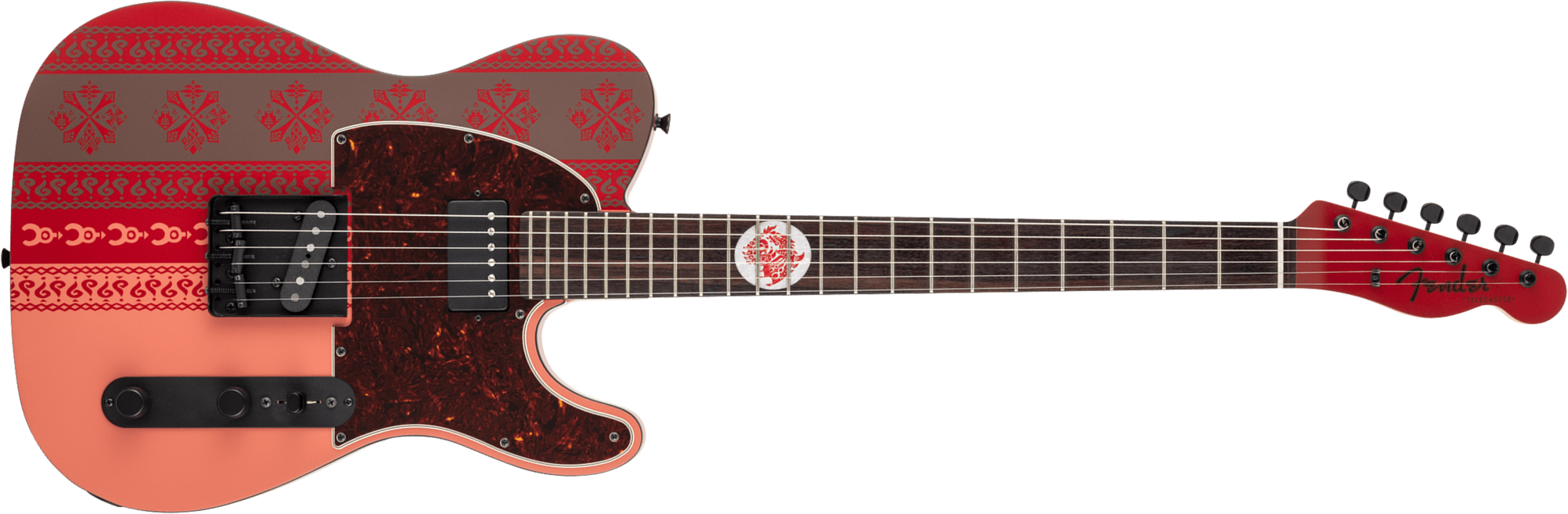 Fender Tele Monster Hunter Rathalos Jap Sh Ht Rw - Rathalos Red - Tel shape electric guitar - Main picture