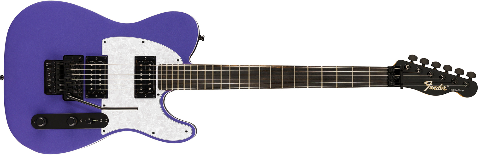 Fender Tele Player Fusion Hh Floyd Rose Ltd Mex 2h Fr Eb - Aura Metallic - Tel shape electric guitar - Main picture