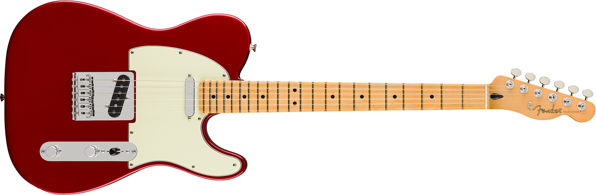 Fender Tele Player Ii 75th Anniversary Mex Ht 2s Mn - Candy Apple Red - Tel shape electric guitar - Main picture