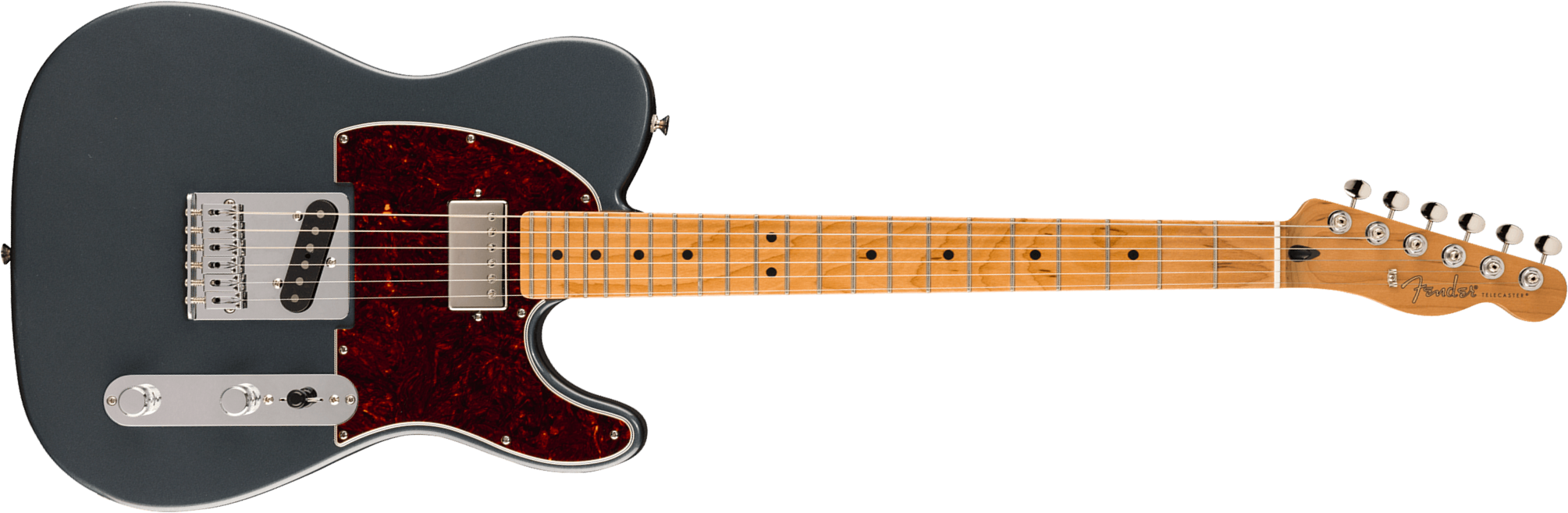 Fender Tele Player Ii Dealer Exclusive Mex Sh Custom Shop / S.duncan Trem Mn - Charcoal Frost Metallic - Tel shape electric guitar - Main picture