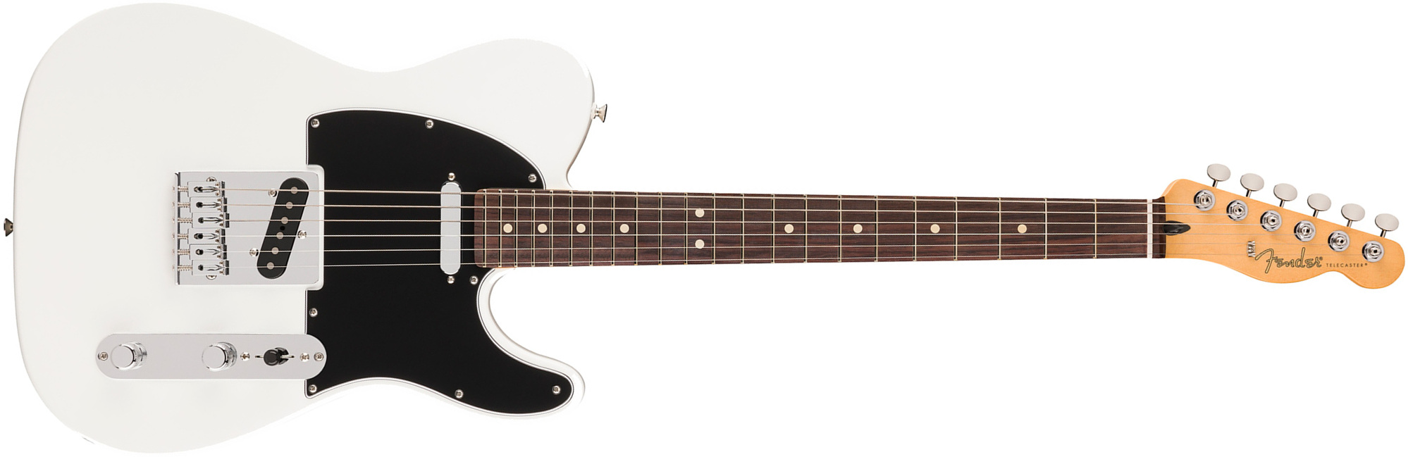 Fender Tele Player Ii Mex Aulne 2s Ht Rw - Polar White - Tel shape electric guitar - Main picture