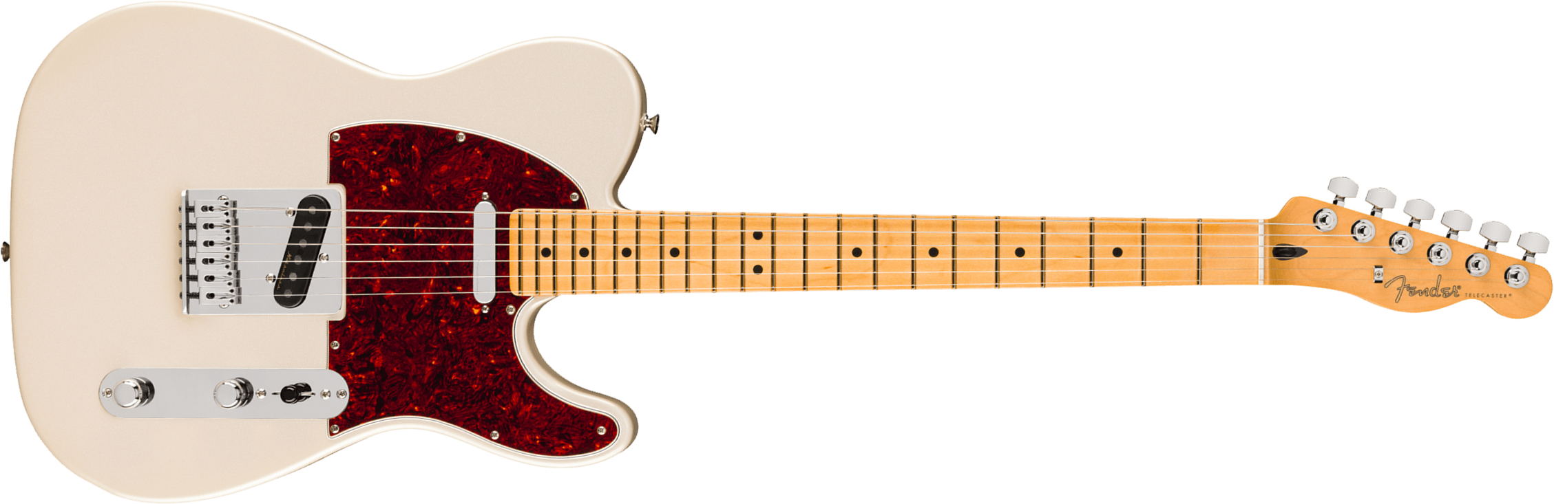 Fender Tele Player Ii Modified Mex 2s Ht Mn - Olympic Pearl - Tel shape electric guitar - Main picture
