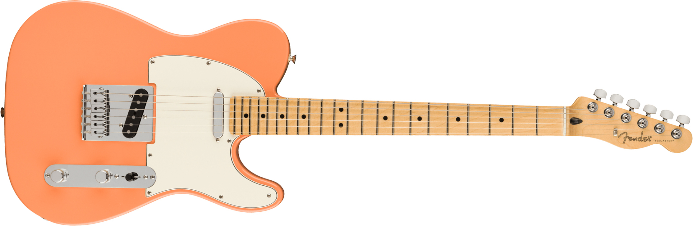 Fender Tele Player Ltd Mex 2s Ht Mn - Pacific Peach - Tel shape electric guitar - Main picture