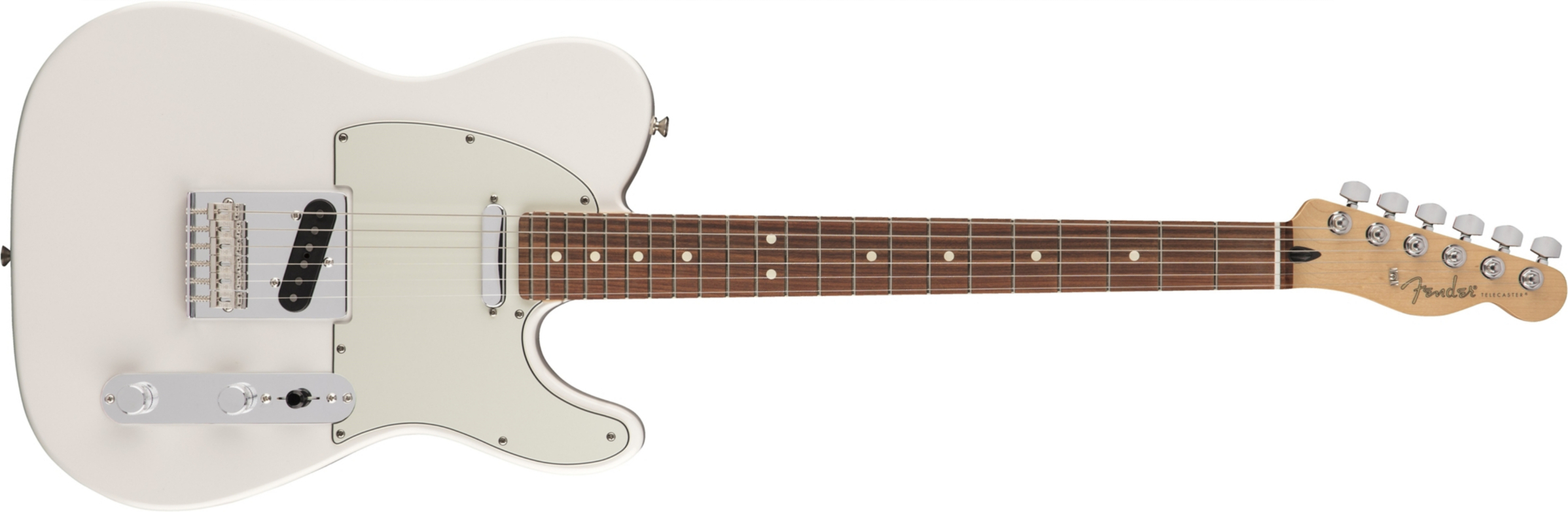 Fender Tele Player Mex Ss Pf - Polar White - Tel shape electric guitar - Main picture