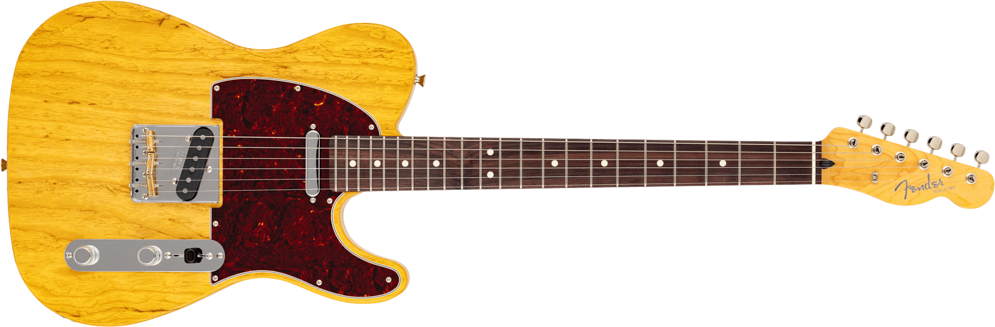 Fender Tele  Raw Ash Mij Ltd Jap 2s Ht Mn - Satin Vintage Natural - Tel shape electric guitar - Main picture