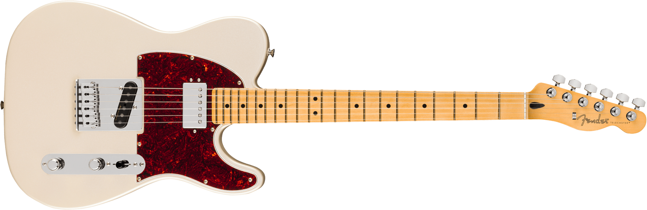 Fender Tele Sh Player Ii Modified Mex 2s Ht Mn - Olympic Pearl - Tel shape electric guitar - Main picture