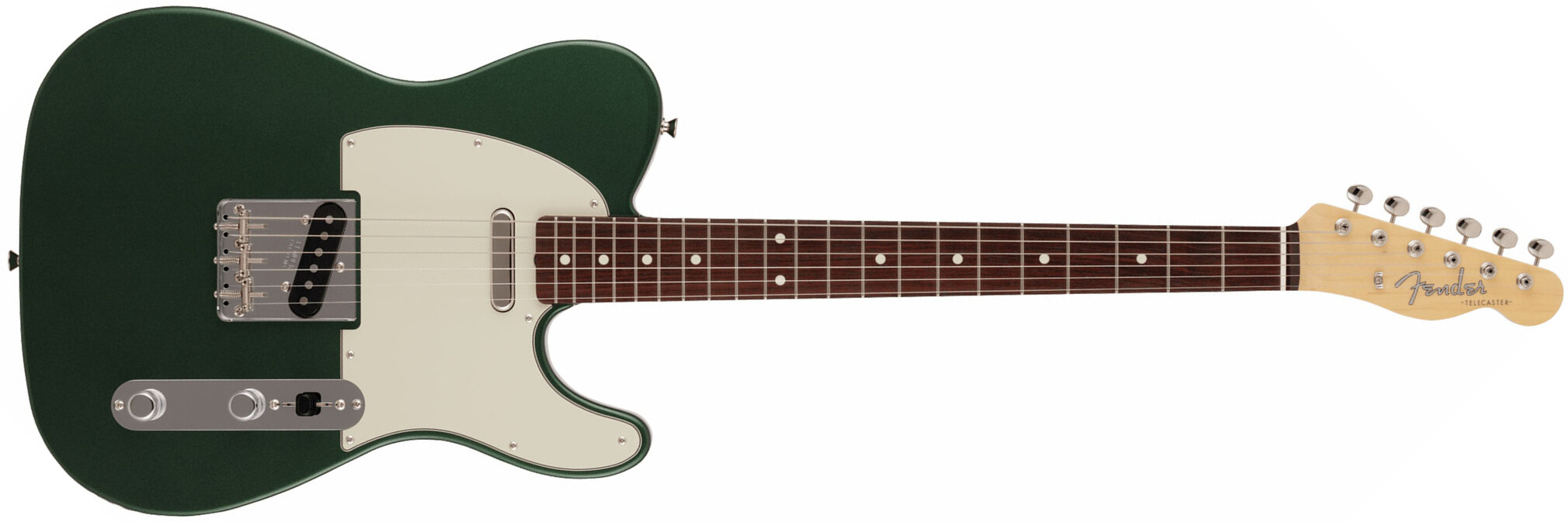 Fender Tele Traditional 60s Mij 2s Ht Rw - Aged Sherwood Green Metallic - Tel shape electric guitar - Main picture