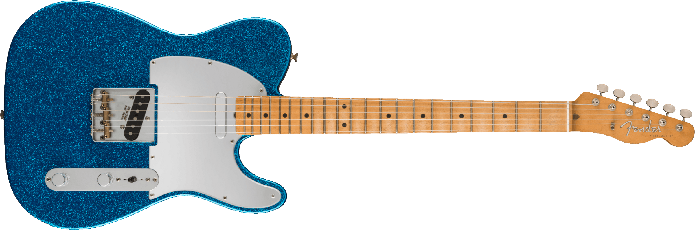 Fender Telecaster J. Mascis Signature 2s Ht Mn - Sparkle Blue - Tel shape electric guitar - Main picture