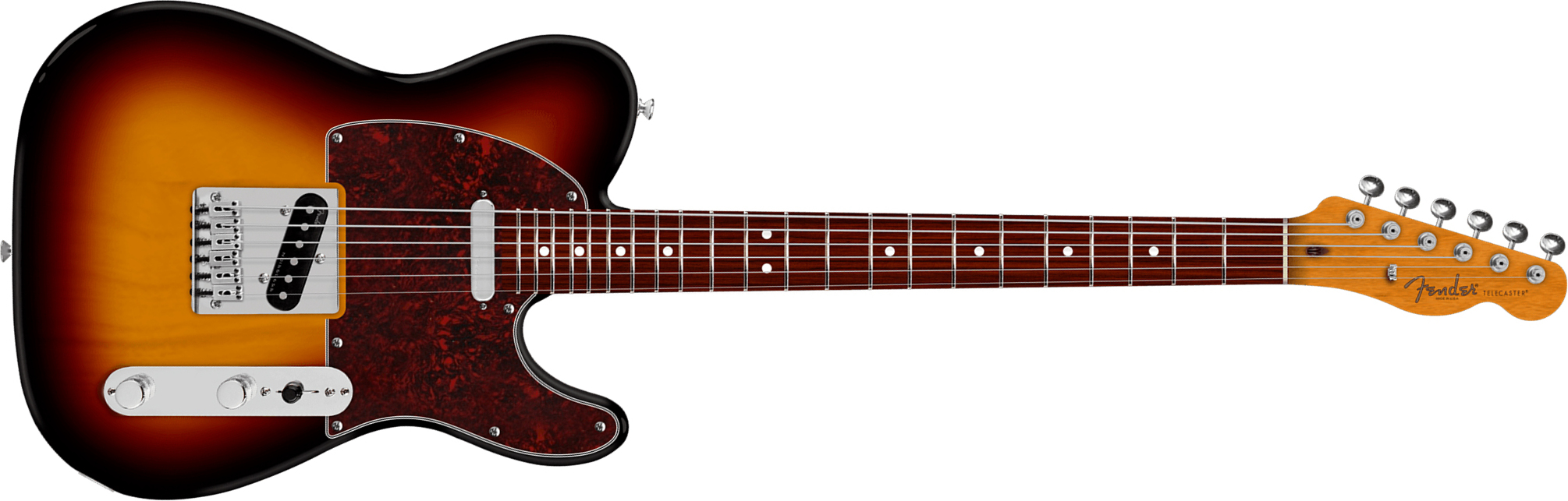 Fender Telecaster Player Baritone 75th Anniversary Ht 2s Rw - 3-color Sunburst - Baritone guitar - Main picture