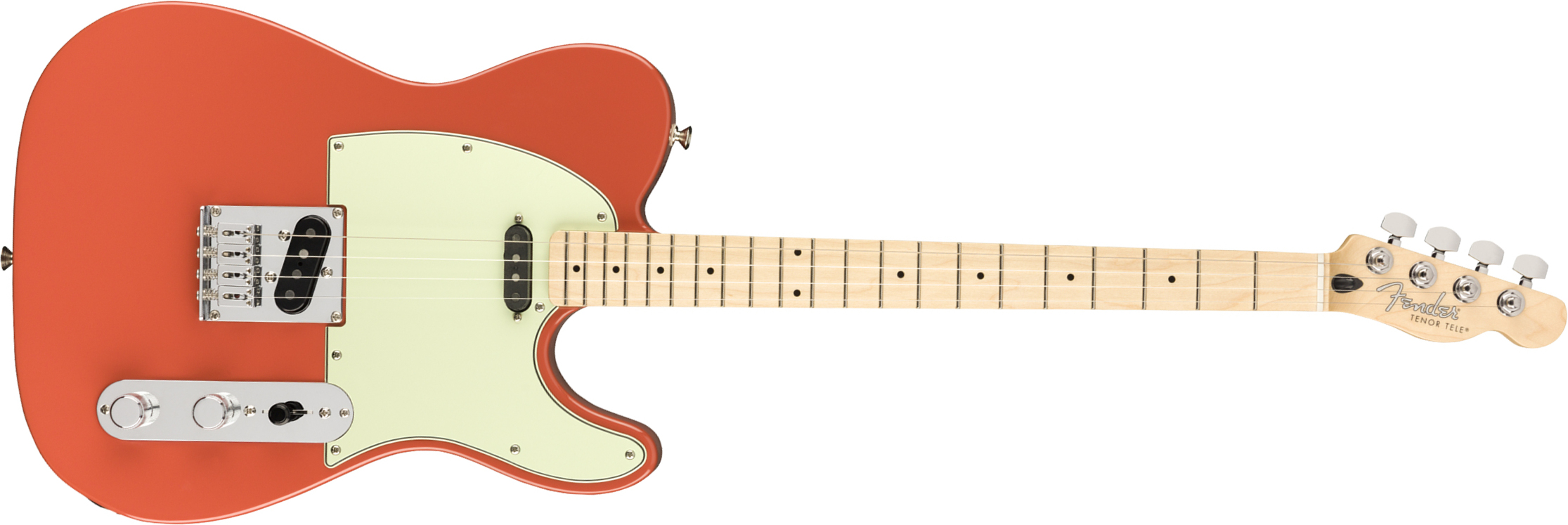 Fender Tenor Tele Alternate Reality Mex Mn - Fiesta Red - Tel shape electric guitar - Main picture