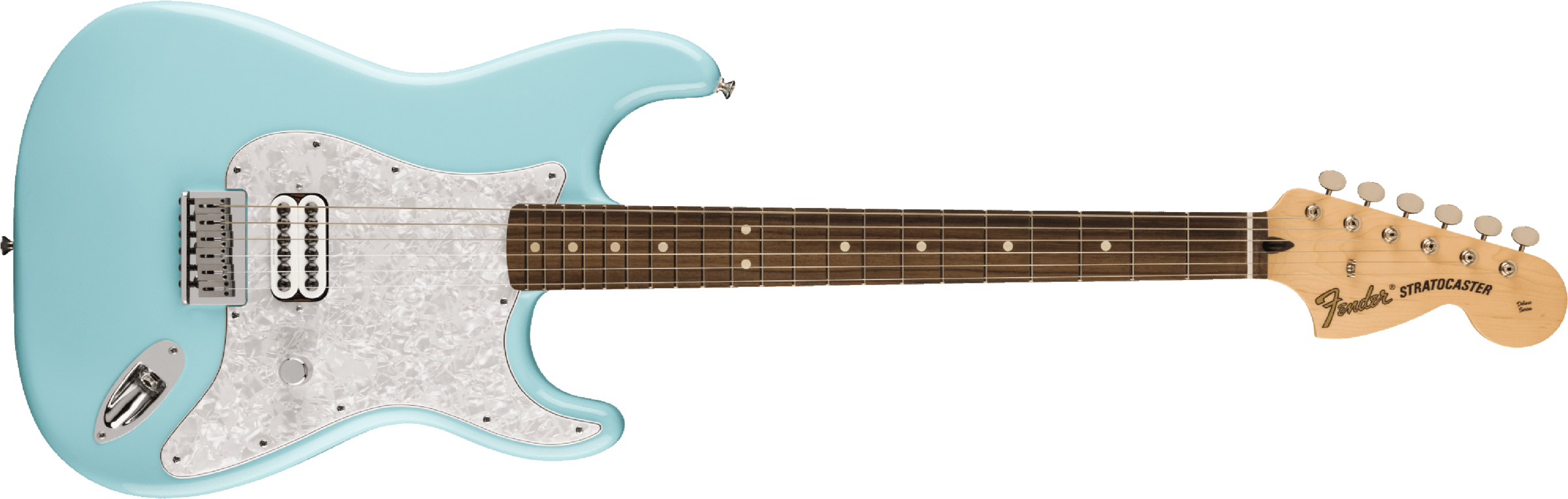 Fender Tom Delonge Ltd Mex Signature 1h Ht Rw - Daphne Blue - Str shape electric guitar - Main picture