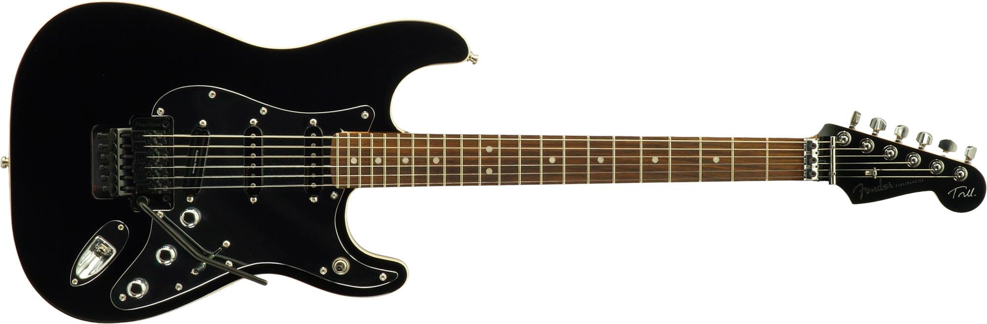Fender Tom Morello Strat Mex Signature Hss Fr Rw #mx22308 - Black - Str shape electric guitar - Main picture