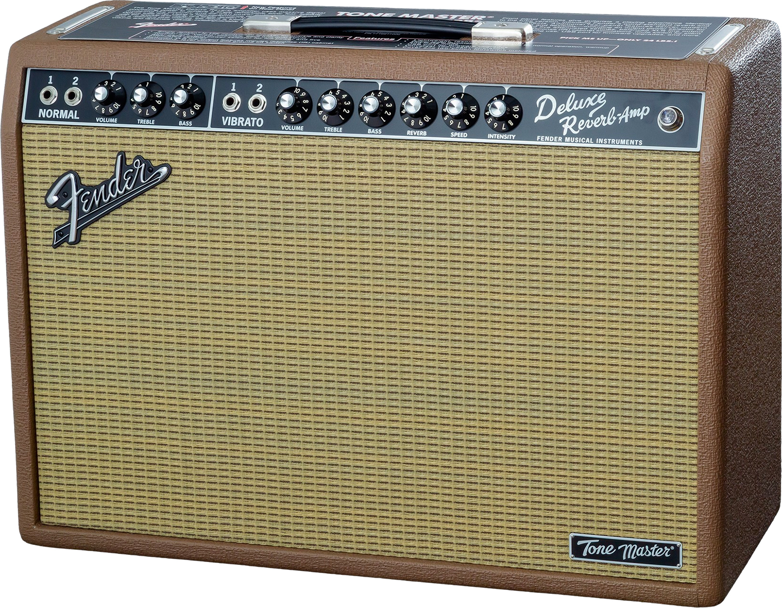 Fender Tone Master Deluxe Reverb Ltd 100w 1x12 Cocoa - Electric guitar combo amp - Main picture