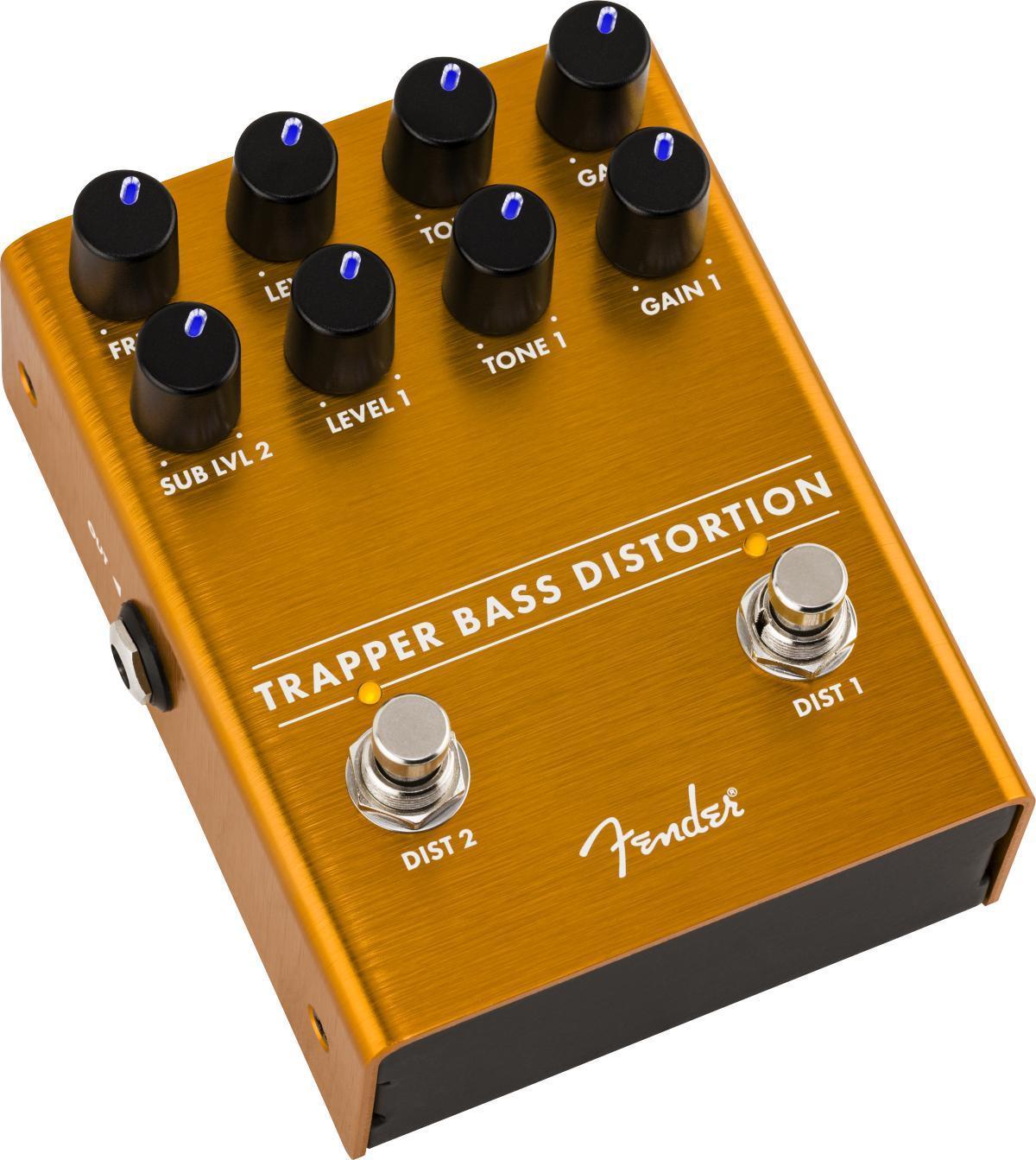 Overdrive, distortion, fuzz effect pedal for bass Fender Trapper Bass Distortion