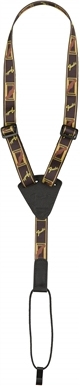 Fender Ukulele Strap Black / Yellow / Brown - More stringed instruments accessories - Main picture