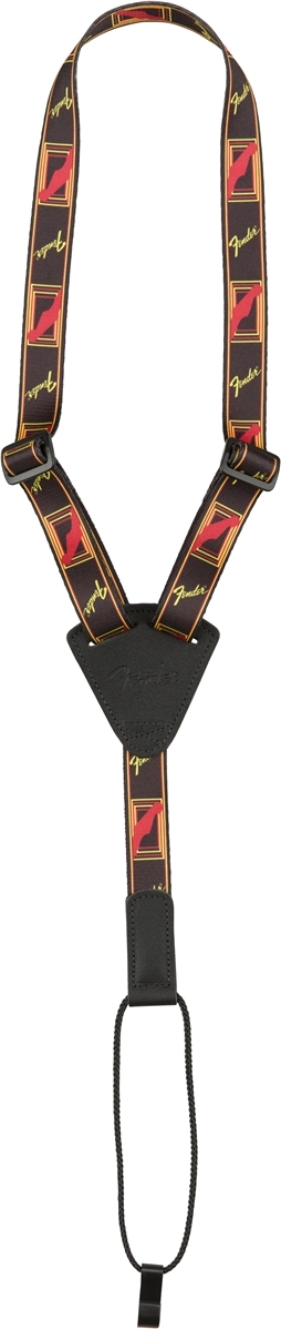 Fender Ukulele Strap Black / Yellow / Red - More stringed instruments accessories - Main picture