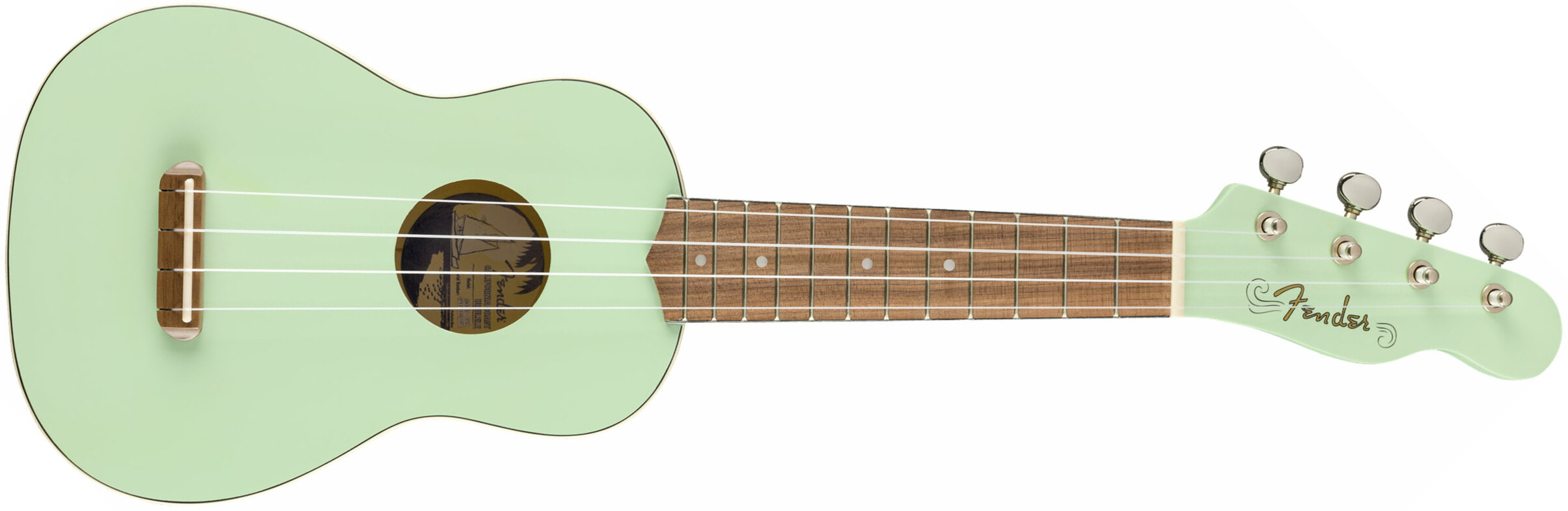 Fender Venice Soprano Uke California Coast Wal - Surf Green - Ukulele - Main picture