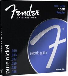Electric guitar strings Fender 150R Pure Nickel .010-.046 - Set of strings