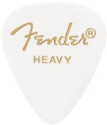 Guitar pick Fender 351 Classic Celluloid Heavy White