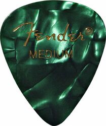 Guitar pick Fender 351 Shape Premium Medium Green Moto