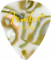 Guitar pick Fender 351 Shape Premium Thin Abalone